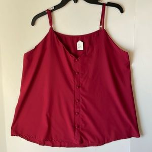 Boutique Women's XL Tank top Spaghetti Strap NWT